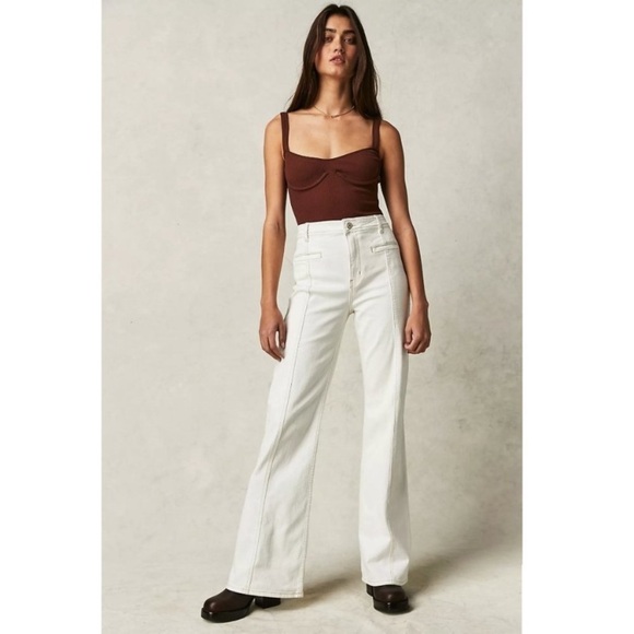 We The Free | Free People Women’s Firecracker Flare Jeans Size 32 Boho Rodeo - Picture 3 of 11
